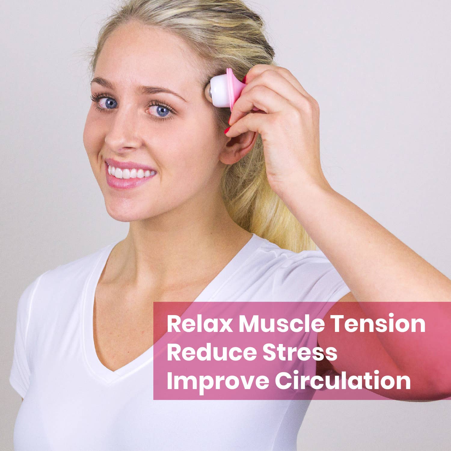 Lindo - Wholesale Body Massager - Lindo CutieCure Mini Temple Massager - 18pcs w/ Display Box1