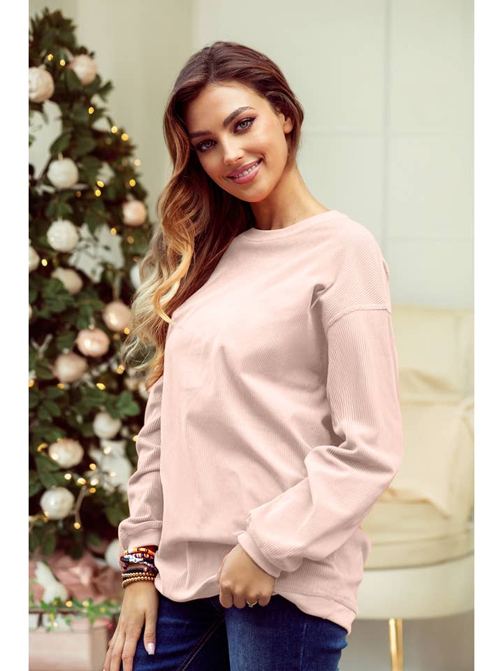 1 the Woman - Vente Sweat-shirt – femme - Sweat-shirt surdimensionné en velours côtelé S-3XL/ 16 couleurs18