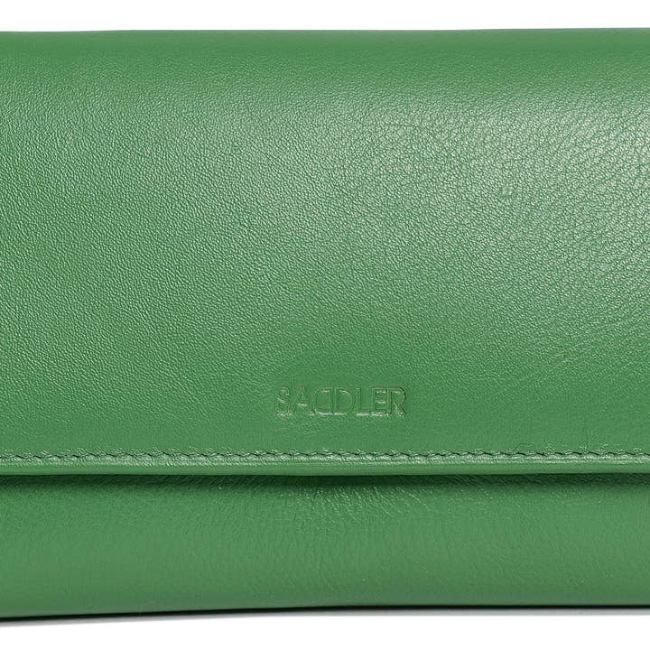 SADDLER - Vente Portefeuille – femme - Grand Portefeuille en Cuir à Sections Multiples "Grace" – Fait Main par Saddler | Protégé RFID & Boîte Cadeau35