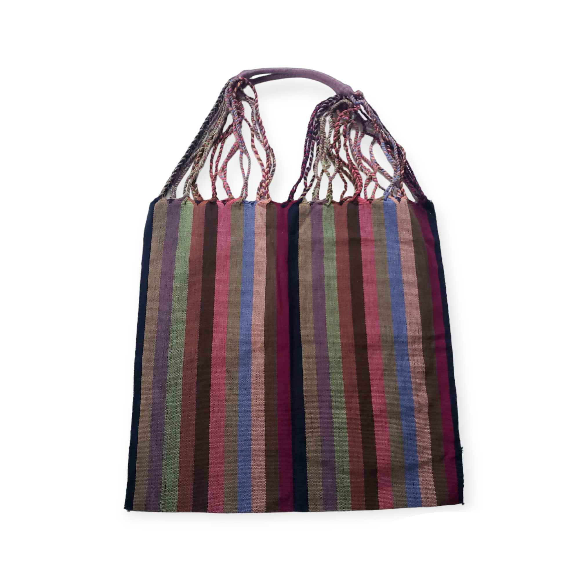 The Little Pueblo - Vente Tote bag – femme - Sac fourre-tout tissé à rayures mexicaines, hamac de Chiapas, fait main pour femme24