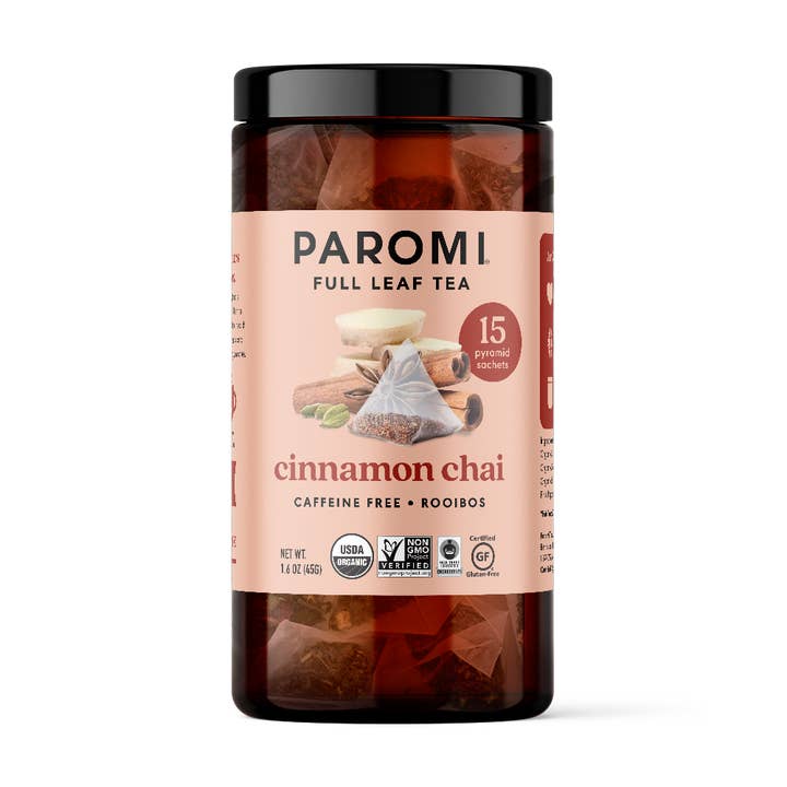 Paromi Tea - Wholesale Loose Tea - Paromi Organic Rooibos Tea, Cinnamon Chai, Caffeine Free