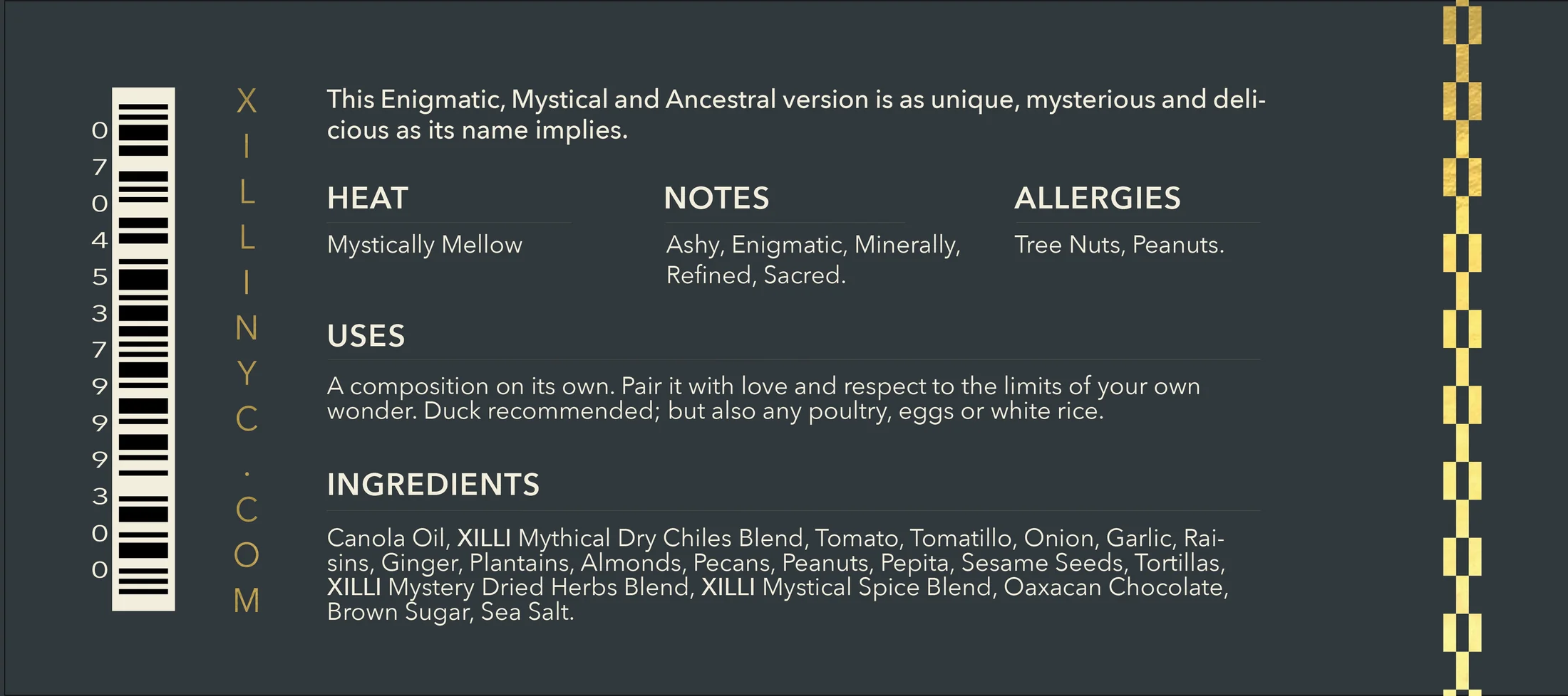 X I L L I – Engroshandel Sauce – Muldvarp Negro7