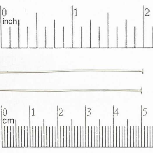 Continental Beads – wholesale Craft supplies – 2 Inch Head Pin - 20 Gauge Wire available in Multiple Colors sold Individually - H/P27