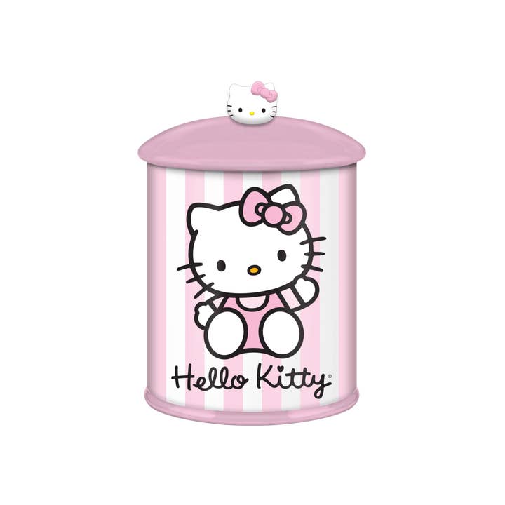 Silver Buffalo - Wholesale Canister - Hello Kitty Script Logo Pink 8" Ceramic Canister