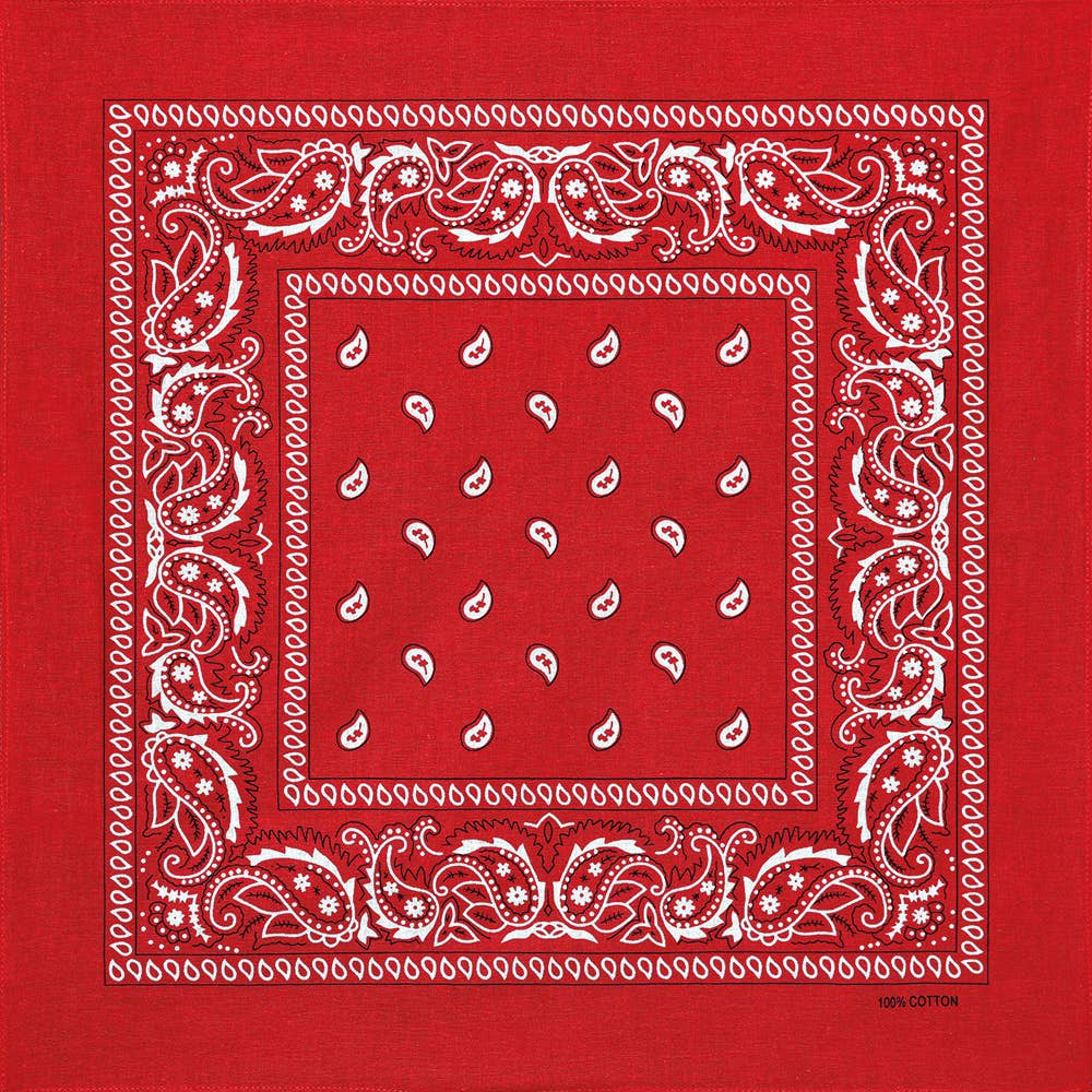 Stars & Stripes® - Wholesale Bandana - Unisex - Bandana-02 - Red1