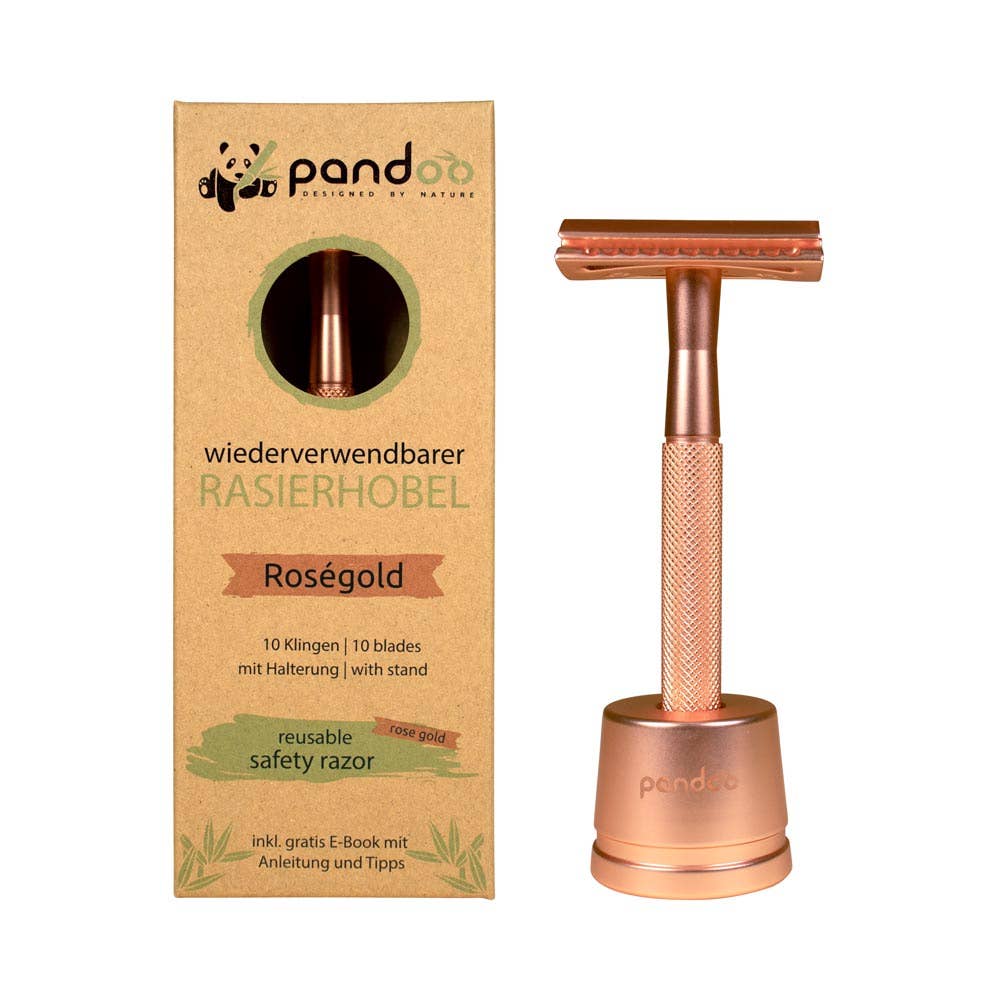Pandoo – wholesale Razor – Metal safety razor | incl. 10 blades and holder28