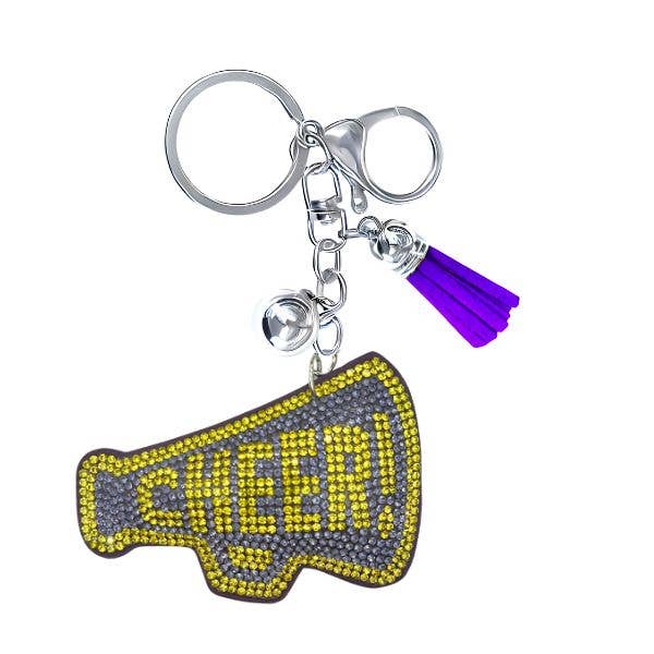 Queens Designs - Wholesale Keychain - Women's - Cheer Crystal Bling Keychains7