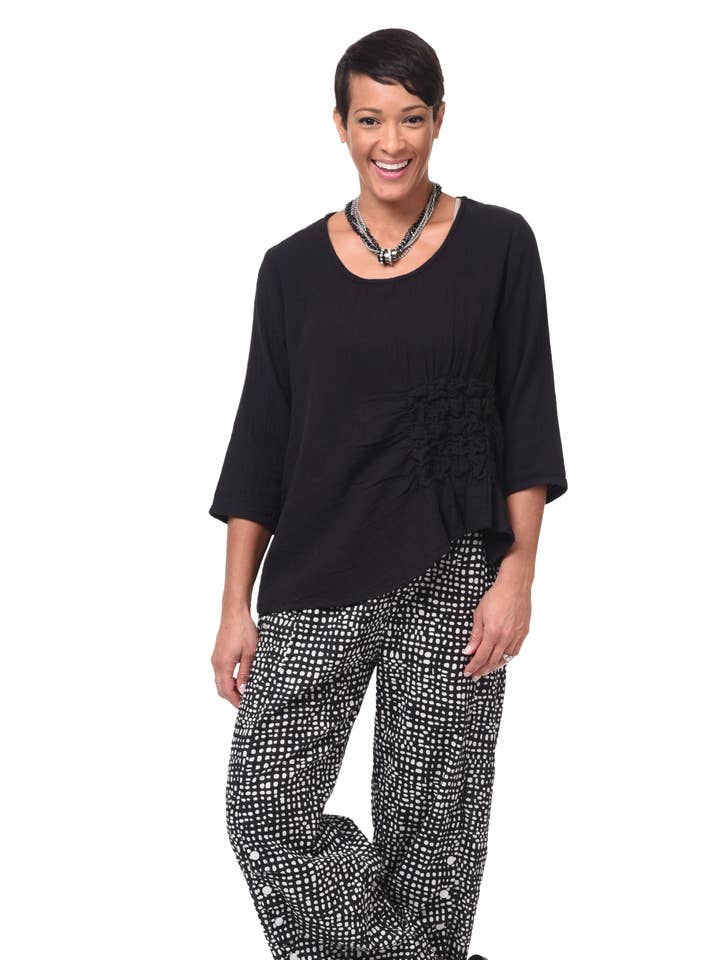 VCG365 Olga Top in Black* for wholesale by Tulip Clothing