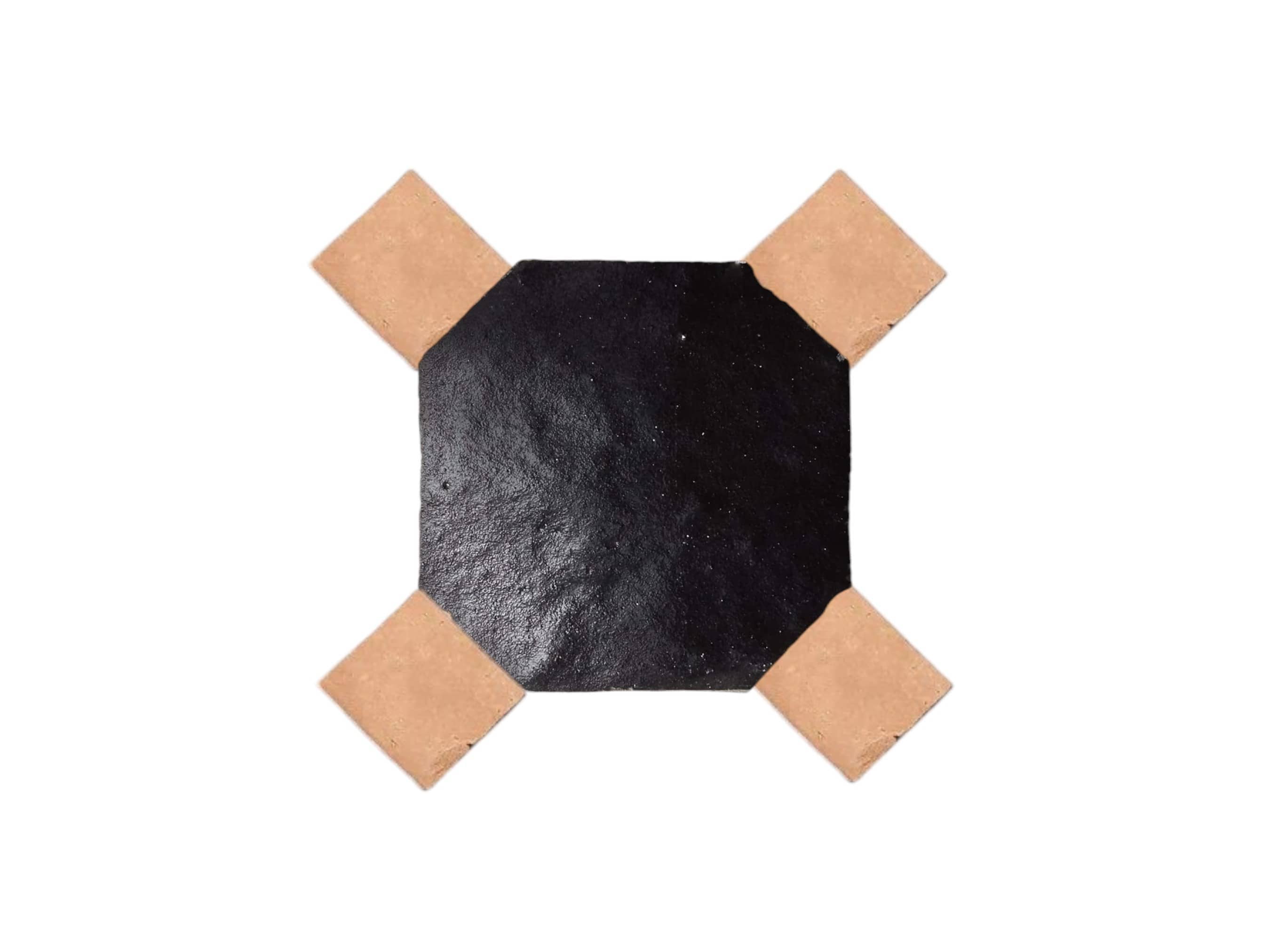 Moroccantastics - Wholesale Wall Tile - Handcrafted Black & Natural Moroccan Zellige Tiles – Octagon & Bouchon Patterns1