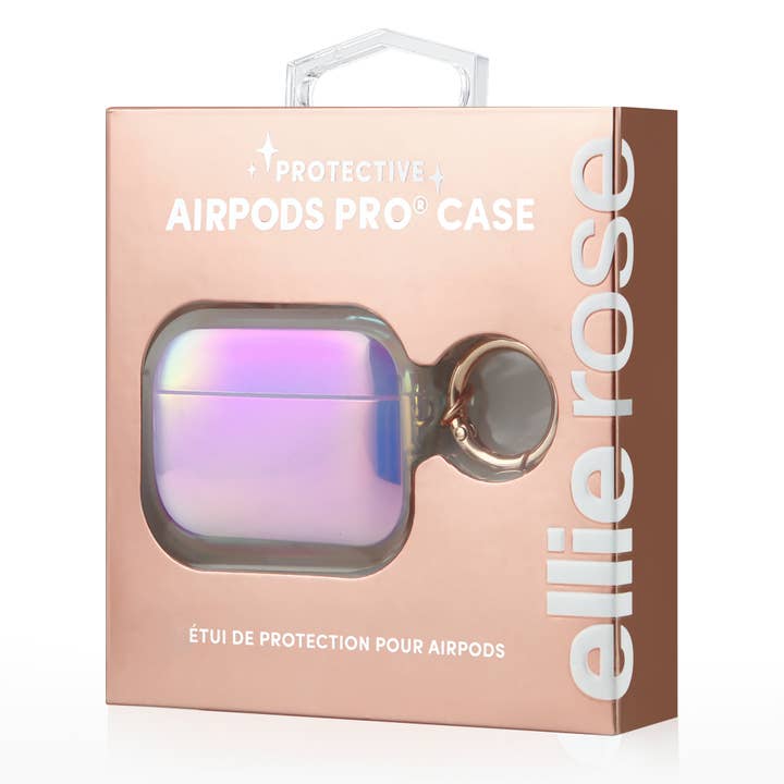 Ellie Rose - Wholesale Hoesje voor Airpod/oordopjes - Dames - AirPods Pro hoesje - Aura (Puur holografisch)3