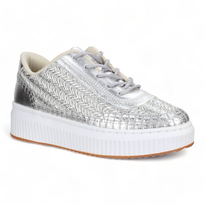 Amour Rio Avery Baskets Embossées Argent 605017 pour la vente par Love Rio