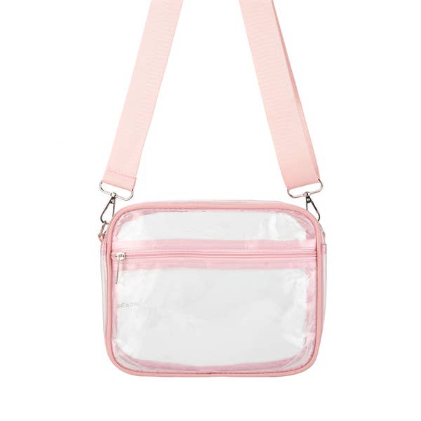 Nima Accessories Inc - Wholesale Crossbody Bag - Women's - Ladies Clear see Thru Crossbody Fashion Handbag