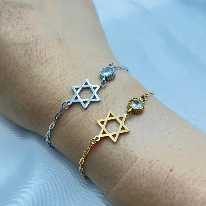 Koch La Ni Jewelry – Großhandel Armband mit Charms/Anhängern – Davidstern-Armband mit Kristallakzent