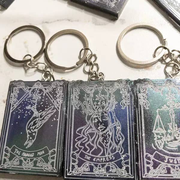 NerdyNixies LLC - Wholesale Keychain - Unisex - Tarot Card keychains2