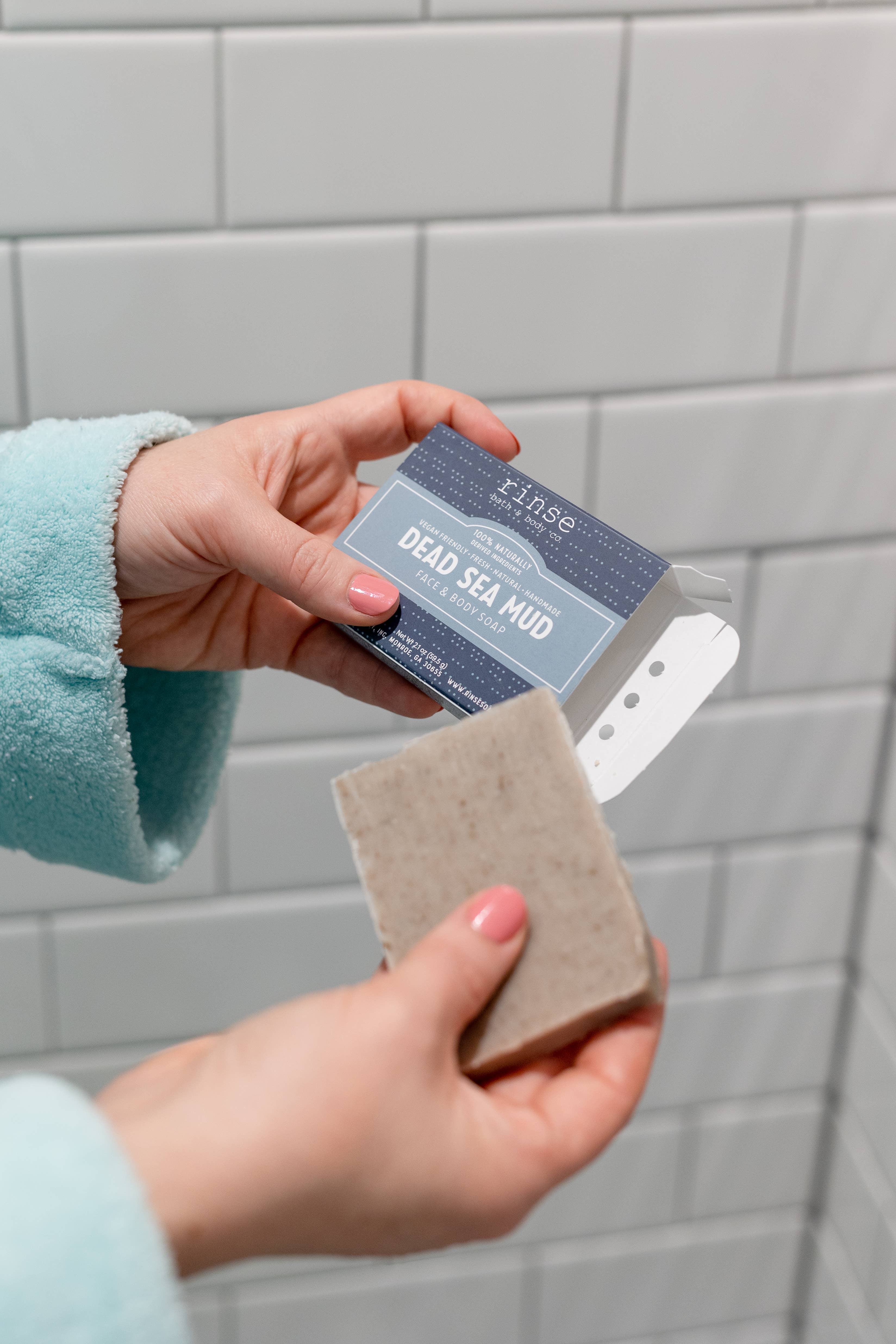 Rinse Bath Body Inc – Engroshandel Sæbestykke – Mini Sæbe - Dødehavsslam | Naturlig Sæbebar | Ansigtsvask1