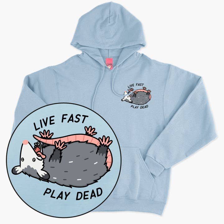 Play Dead Possum Hoodie (uniseks) voor wholesale door SassySpud