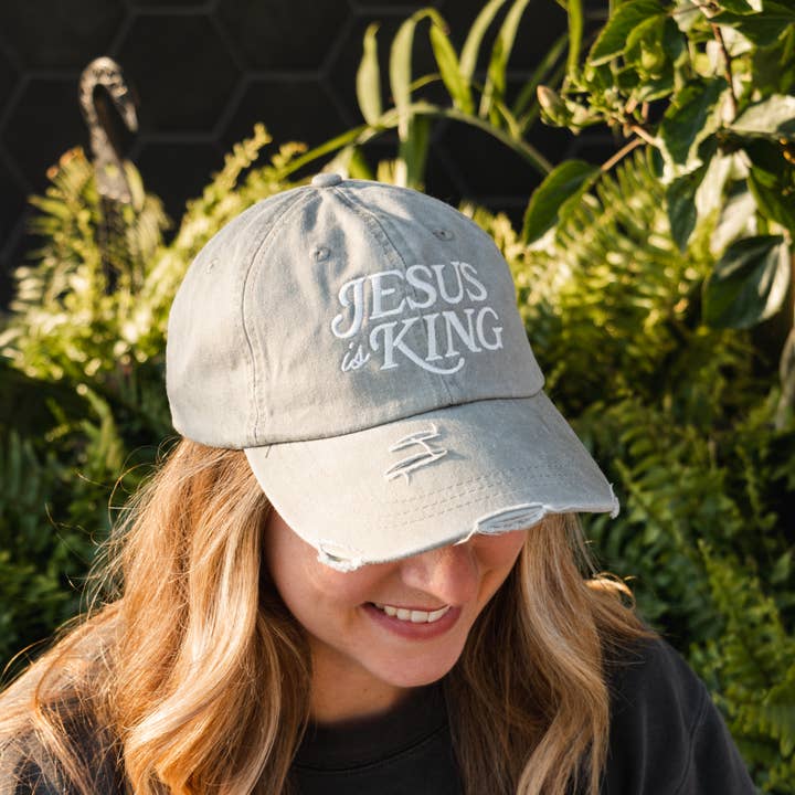 Jesus er konge distressed far kasket for engroshandel hos The Anastasia Co