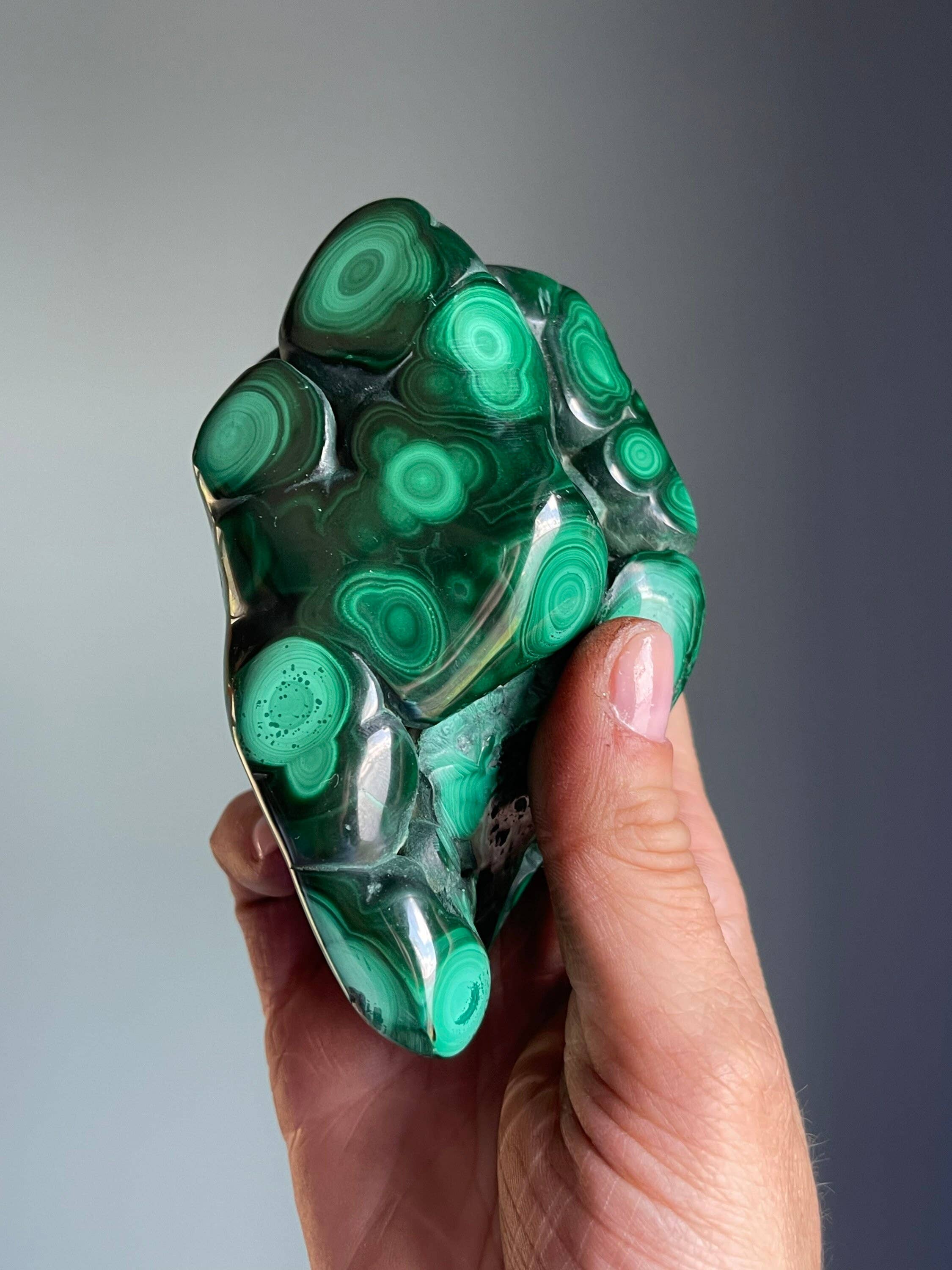 Tumbledshop - Wholesale Spiritual Stone/Crystal - Large Green Malachite Crystal Stone, Malachite Mineral6