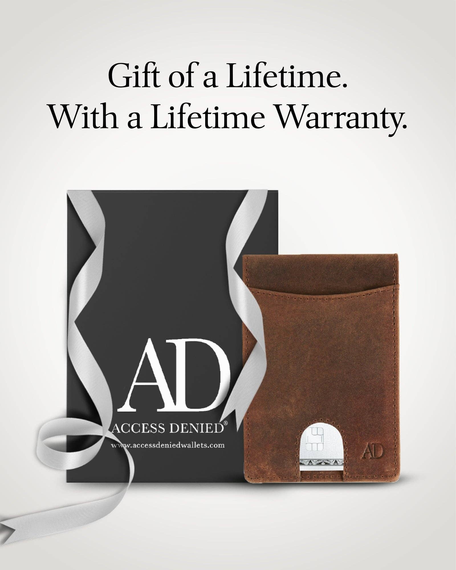 Access Denied Accessories - Wholesale Wallet - Men’s - Real Leather Wallets For Men Money Clip Bifold Wallet RFID17