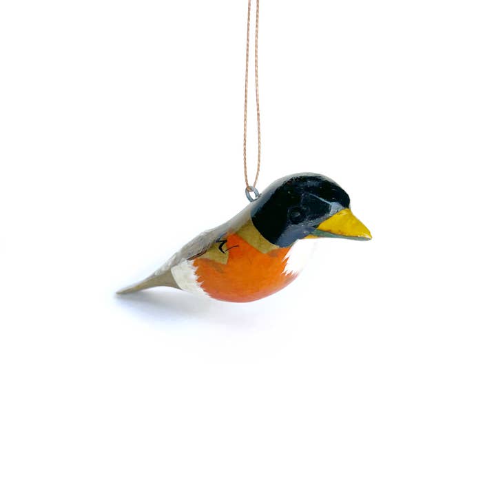 Ornement d'oiseau en bois Robin pour la vente par Ornaments 4 Orphans
