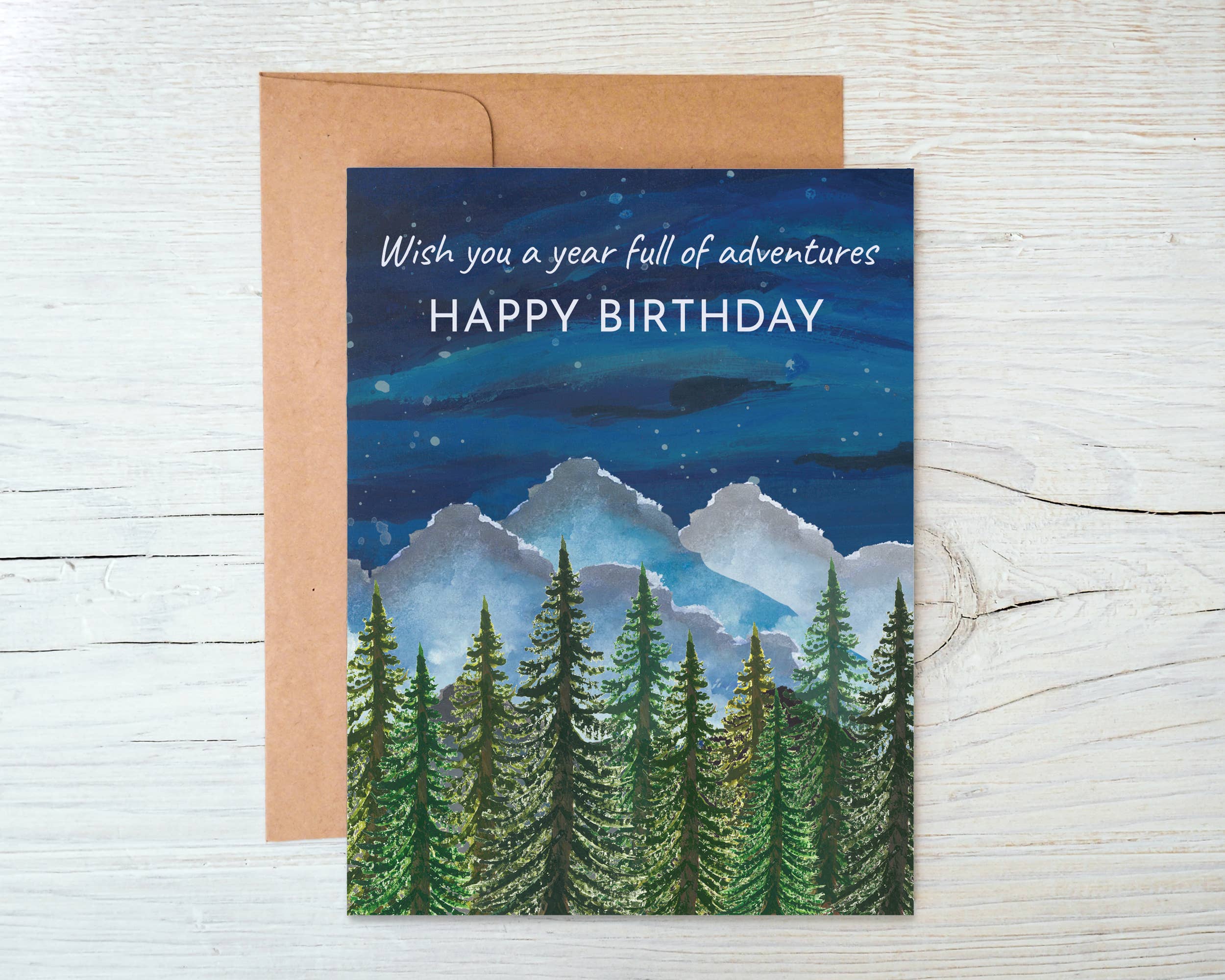 ColorOnTheCrib Inc. - Venta al por mayor Tarjetas de cumpleaños - Tarjeta de cumpleaños de Adventure Mountain, tarjeta de cumpleaños para exteriores1