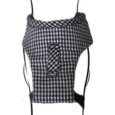 Arnês corporal para cachorro “Black Vichy” por atacado de Izala Dog