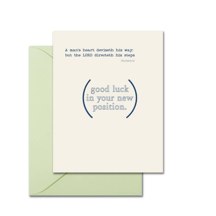Good Luck Greeting Card for wholesale by Leslie Store