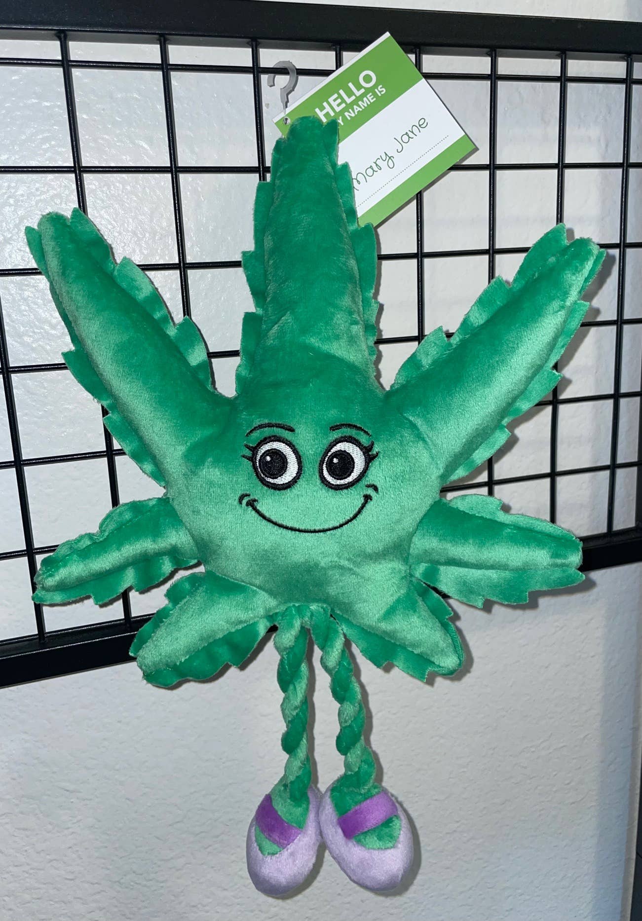 PAW:20 - Wholesale Pet Squeaky Toy - Dog - Mary Jane the Marijuana Leaf, 420 Dog Toy & Shelf-Sitter9