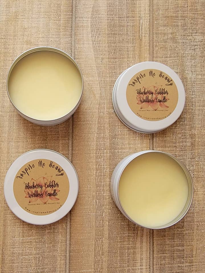 Blueberry Cobbler Wickless Candle for wholesale by Inspire Me Beauty