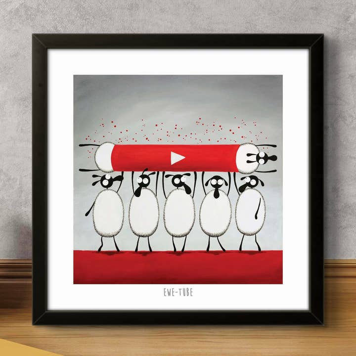 Ewe Tube print for wholesale by Mervyn Tay Art