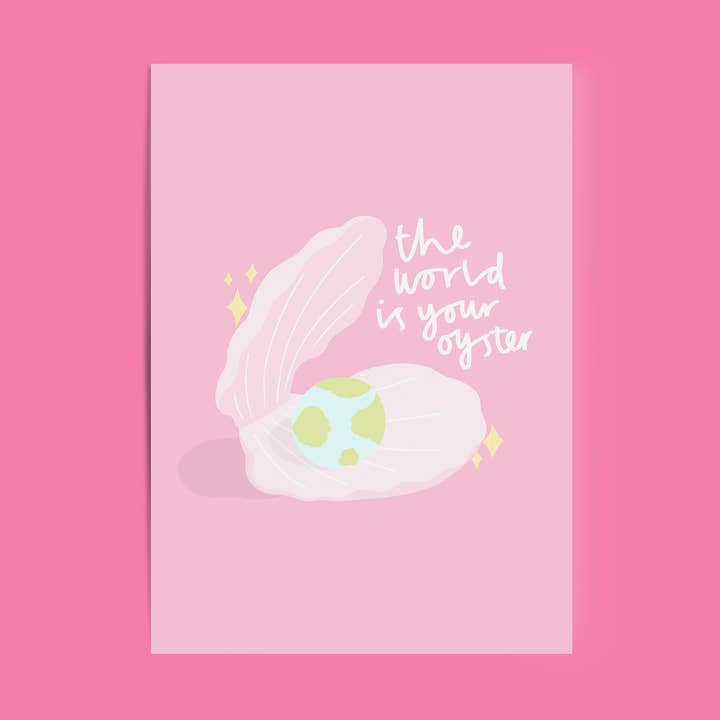 Verden er dit østers lykønskningskort/Venskab sød for engroshandel hos Lydia Southgate