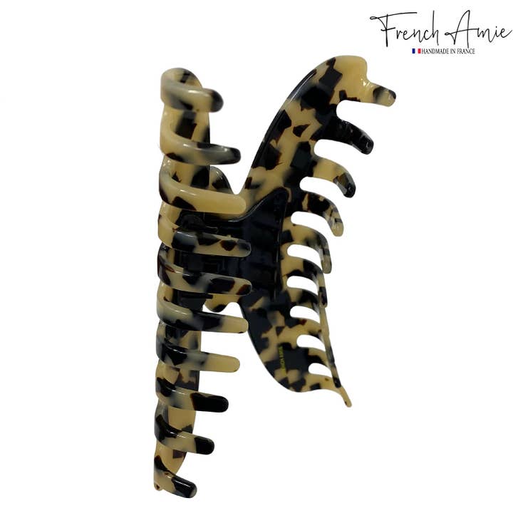 Parcelona - Wholesale Hair Clip - Women's - French Amie Contour Large 4 ¾” Celluloid Handmade Jaw Hair Claw Clip for Women25