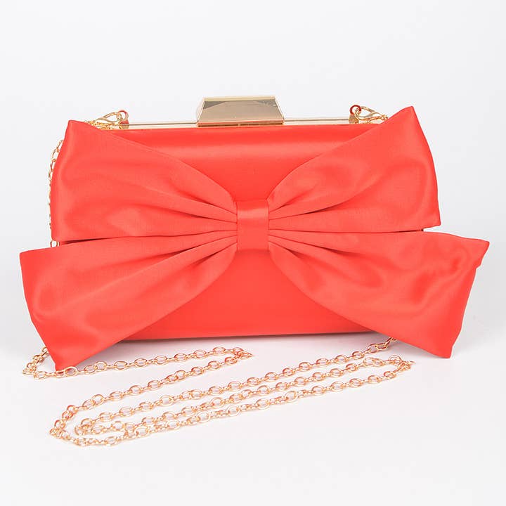 Satin Bow Clutch for wholesale by 3AM BY H&D ACCESSORIES