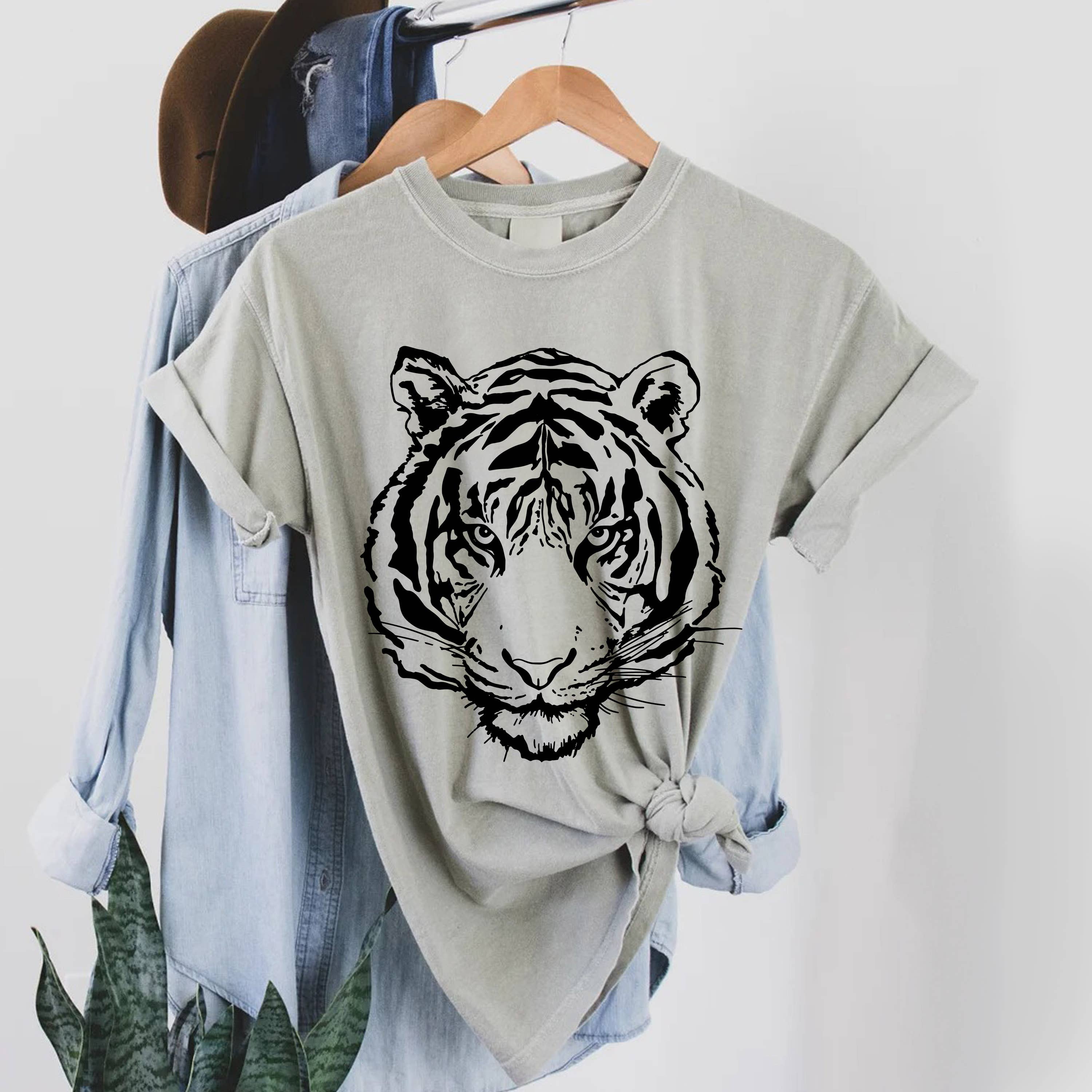 STARCHIS - Vendita all'ingrosso Maglietta serigrafata - Donna - Tigre2