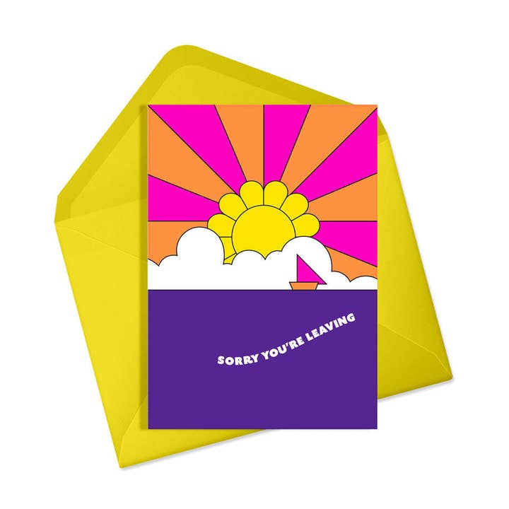 Sorry you're leaving card | Retirement | Goodbye | Farewell for wholesale by Alphablots