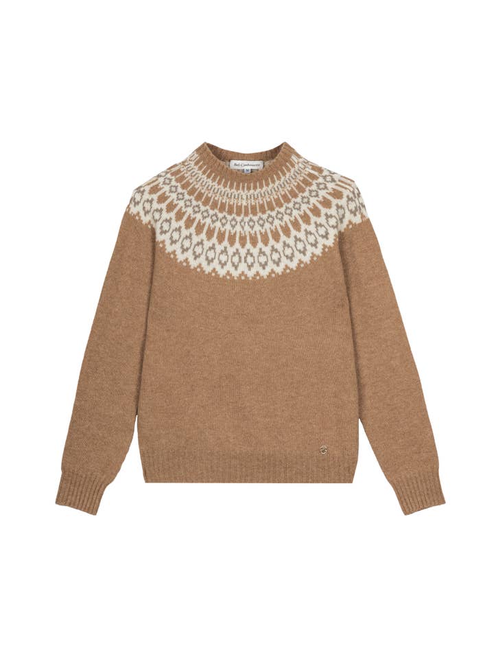 Bel Cashmere S.C. - Wholesale Knit Sweater - Women's - Martina Cashmere Sweater Camel2