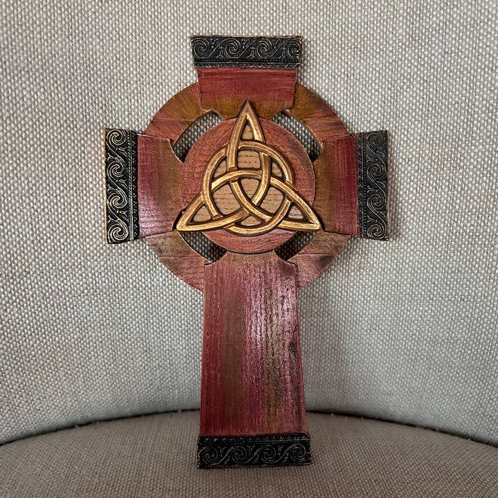 Abbey + CA Gift - Wholesale Wall Cross - Trinity Knot Wall Cross5