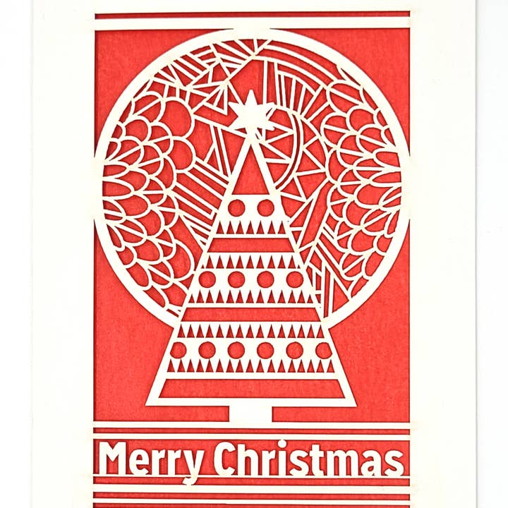 Frohe Weihnachten - Baum und Mond für den Großhandel von two hermanas