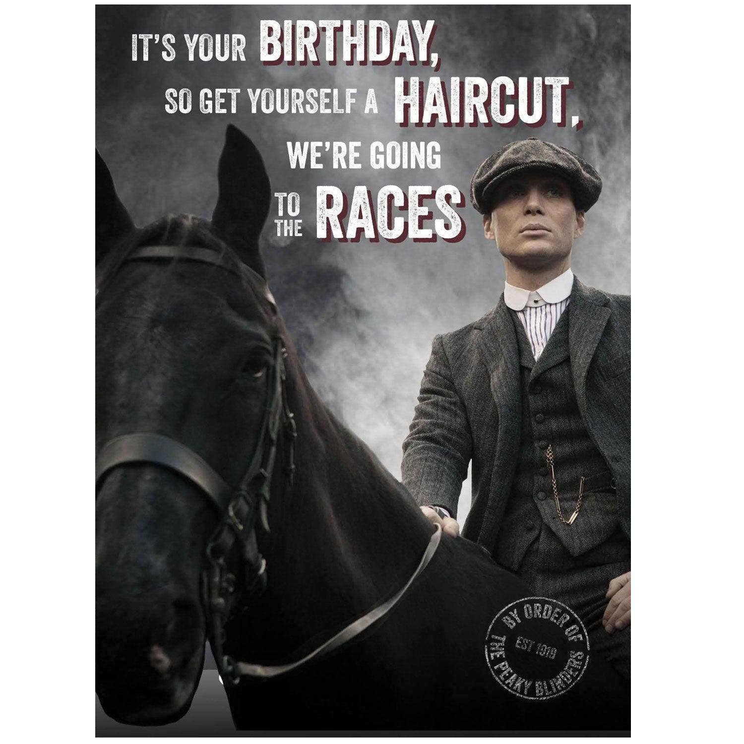 Danilo Promotions Ltd – wholesale Birthday card – Peaky Blinders Races Birthday Card2