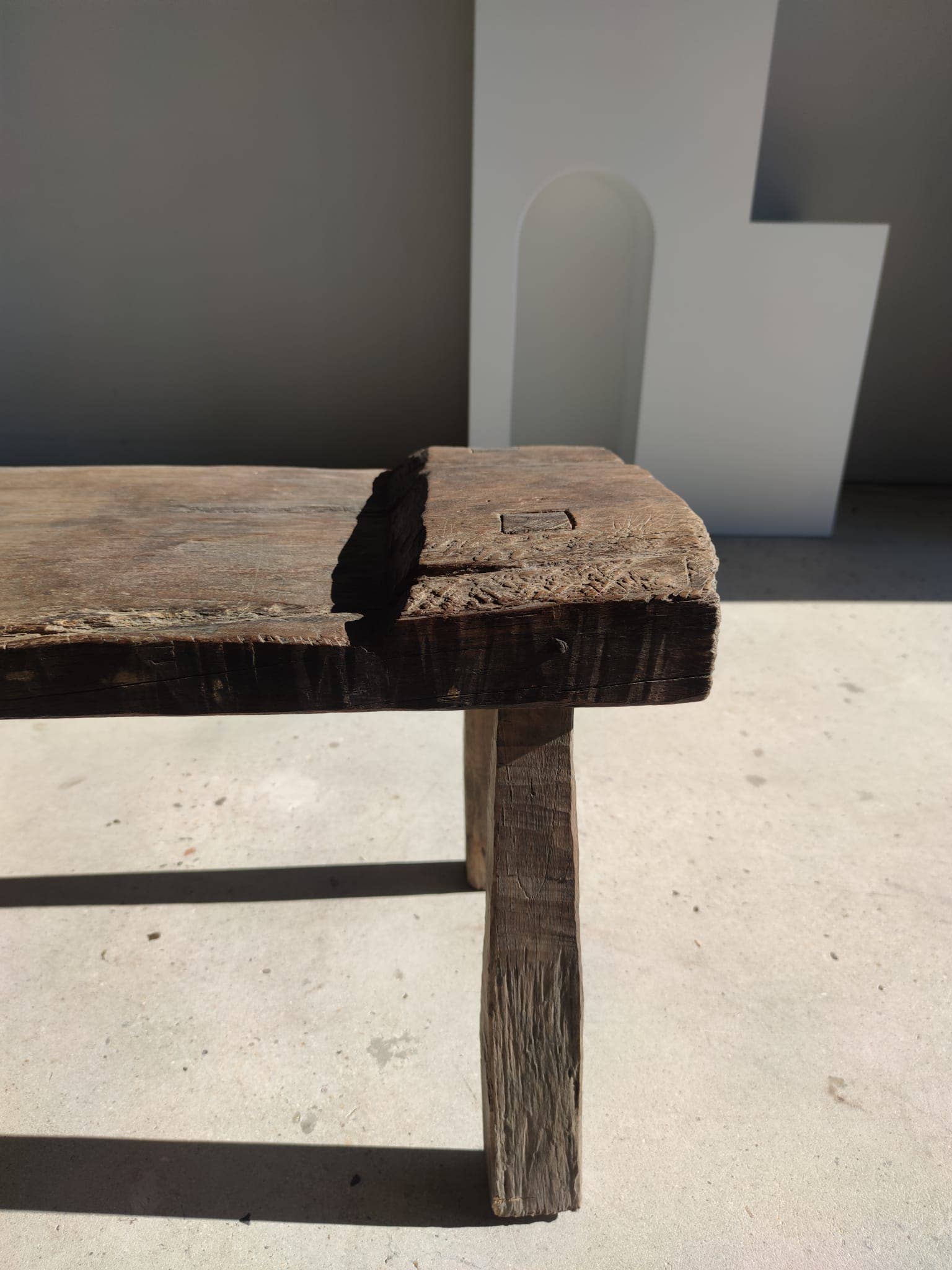 Office Objets - Wholesale Bench - Very large antique teak bench H:50cm L:2m0627