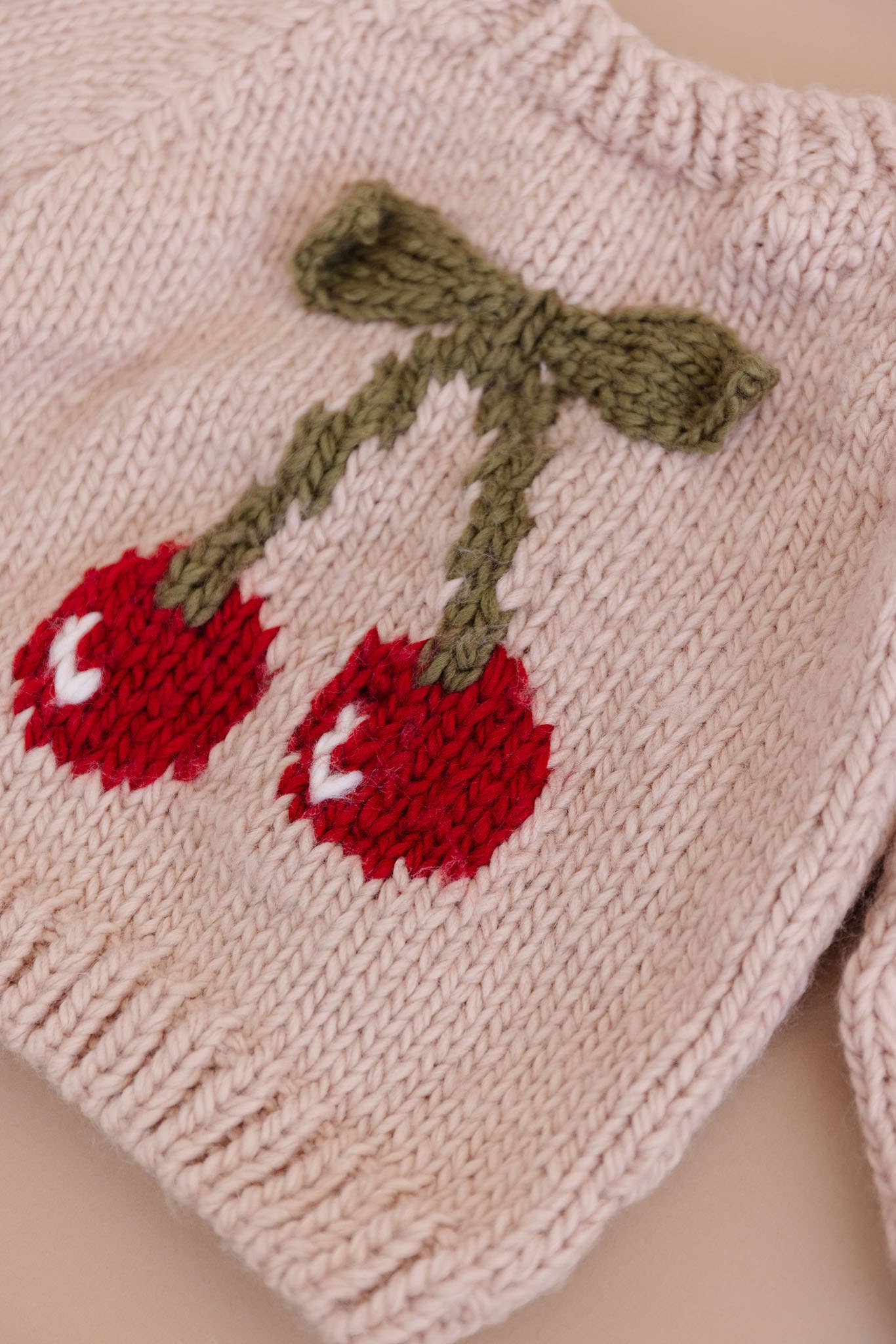 Blush Cherry Pullover Sweater Baby Kid Valentine's Fruit Gift for wholesale on Faire3