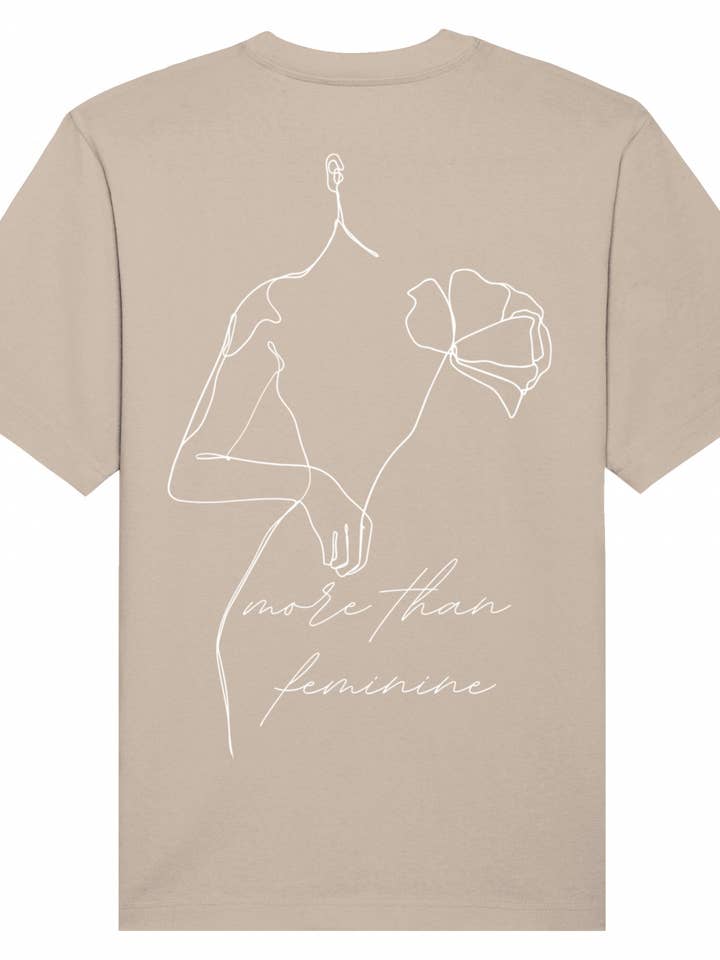 T-shirt bio unisexe More Than Feminine pour la vente par Beyond Essence