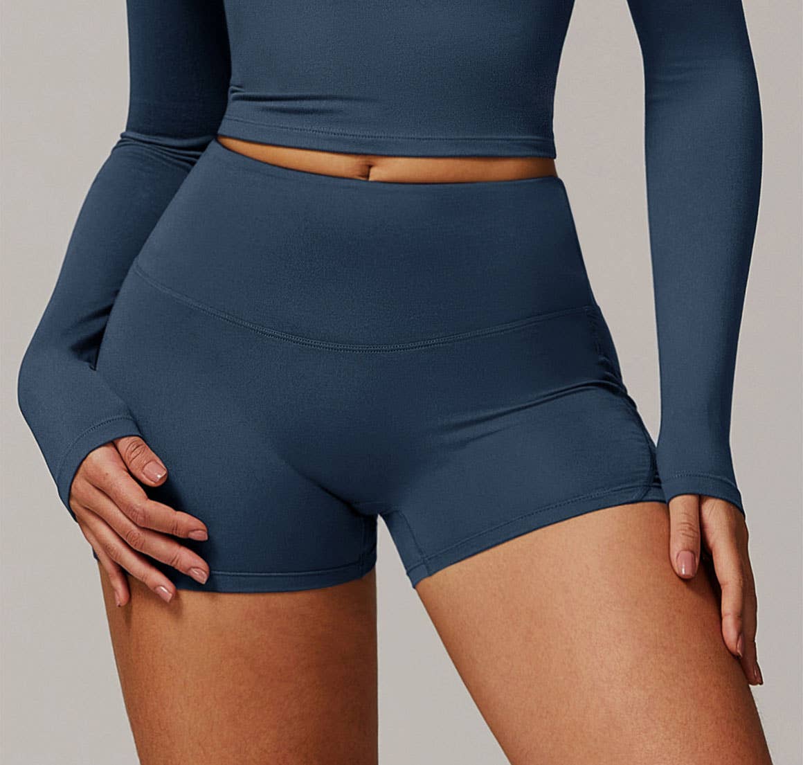 Crave by FW - Wholesale Athletic Shorts - Women's - High Waisted Tummy Control Workout Biker Shorts0