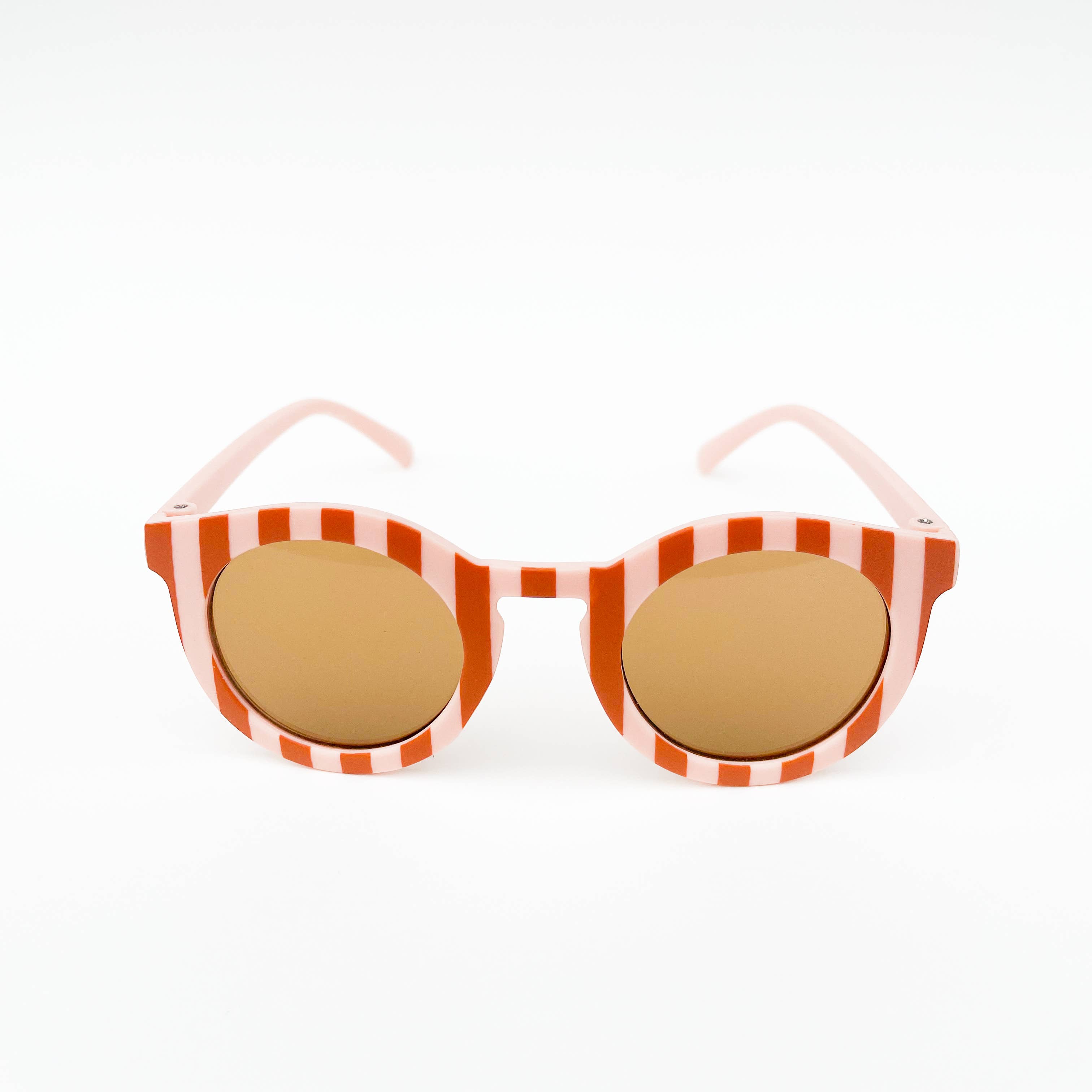 Pip & Co. - Wholesale Sunglasses – kids - Cabana Blush & Tan Stripe Kids Toddler Sunglasses