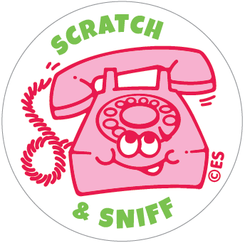 EverythingSmells, LLC - Wholesale Sticker - Kiwi Strawberry Telephone EverythingSmells Scratch & Sniff Stickers1