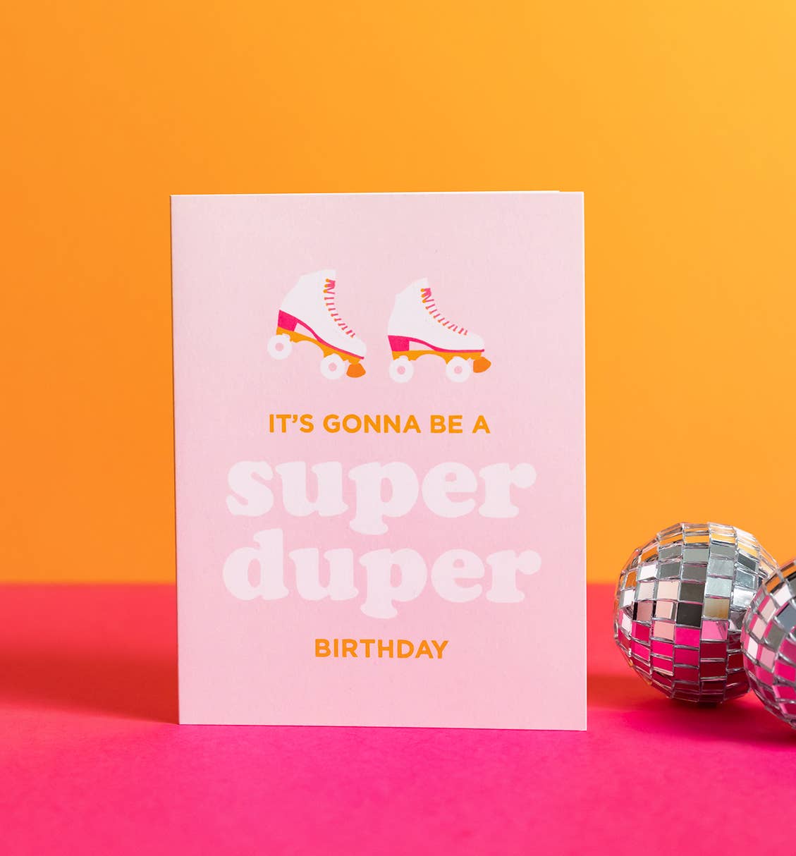 Graphic Anthology Greeting Cards - Wholesale Birthday Card - Super Duper birthday card | roller skate theme greeting card0