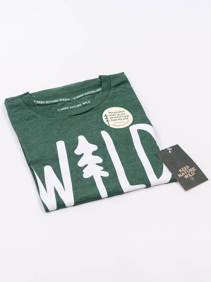 Keep Nature Wild - Wholesale Screen Printed T-Shirt - Unisex - Wild Pine Unisex Tee | Heather Forest11
