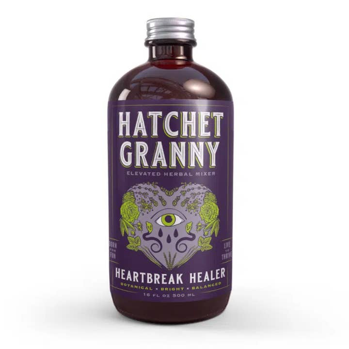 Hatchet Granny - Wholesale Non-Alcoholic Aperitif/Mocktail - Heartbreak Healer Herbal Mixer 3.4 oz Bottle2