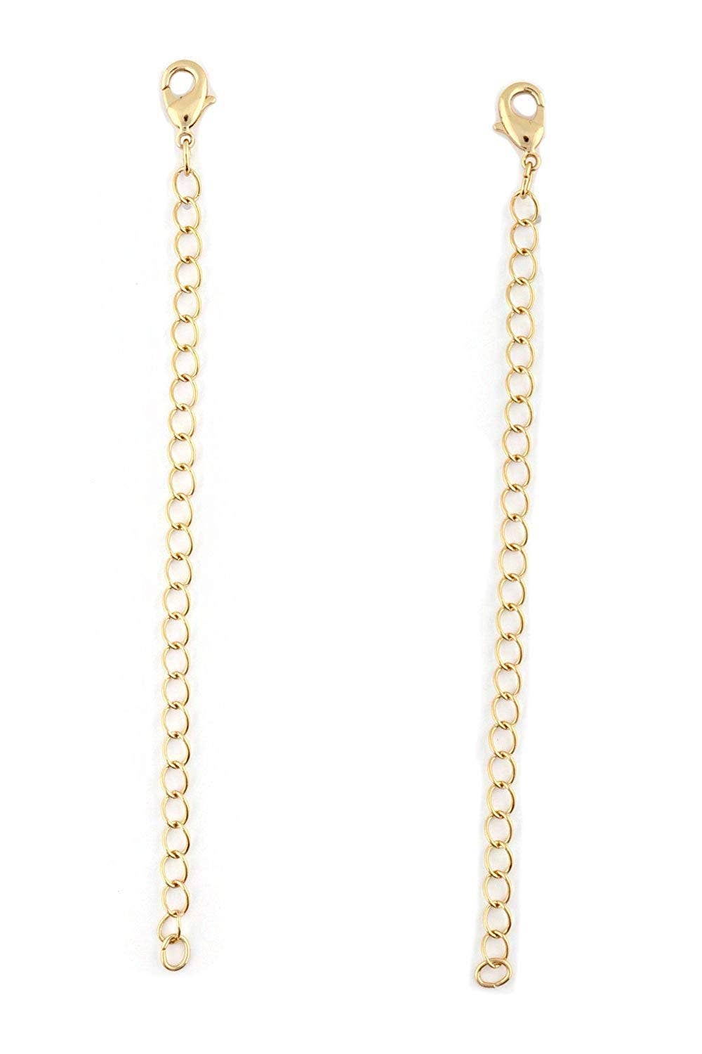 Cool Crystals – wholesale Förlängningskedja – Förlängningskedja i guld för halsband eller armband 2 st0