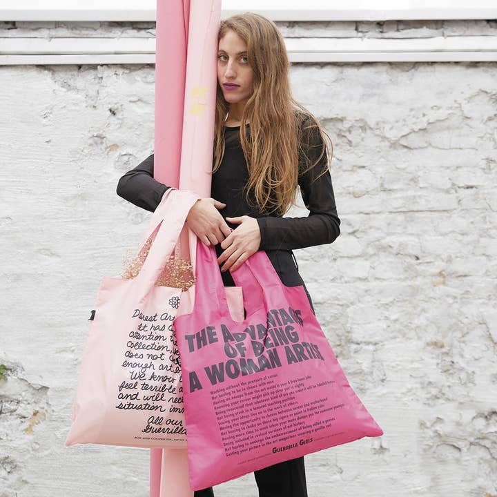 LOQI - Wholesale Tote Bag - Unisex - GUERRILLA GIRLS The Advantages Of Being A Woman Artist Recycled Bag2